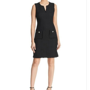 Karl Lagerfeld Paris Black Tweed Dress Size 4